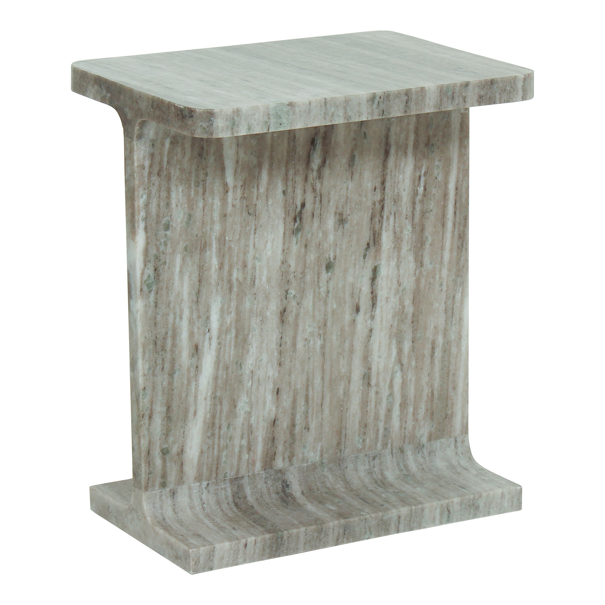 Tullia Accent Table Taupe, Side & End Table by Moe's Home, 15" width x 18" height x 12" depth View 2