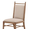 Reuben Dining Chair Set of 2 Beige, by Dovetail, 19" width x 40.25" height x 24.75" depth thumbnail 6