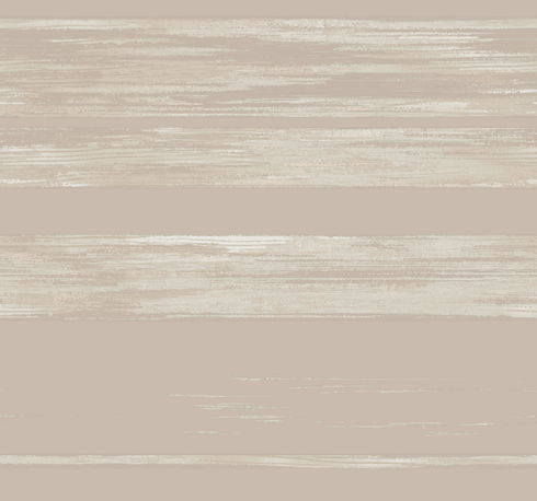 Horizontal Dry Brush Taupe Wallpaper
