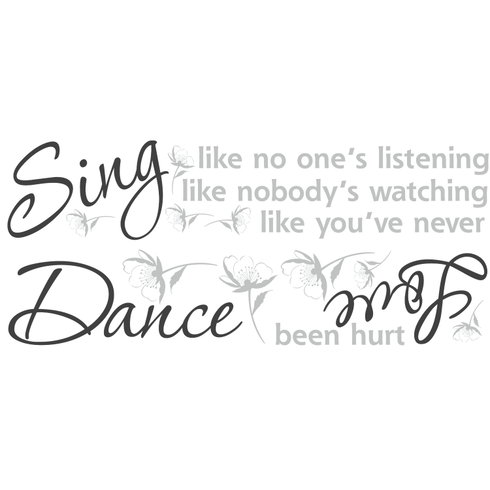 Dance, Sing, Love Wall Decals