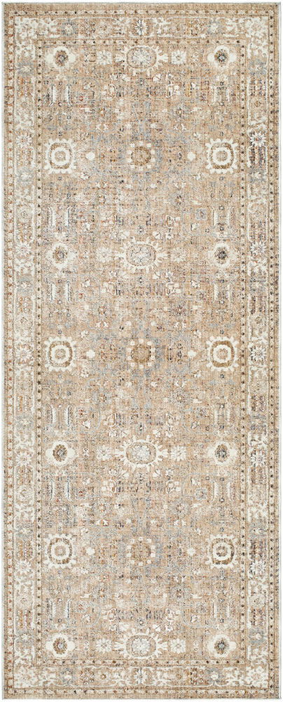 Presidential Machine Woven Rug, by Surya, 8'0.06" length x 3'2.98" width