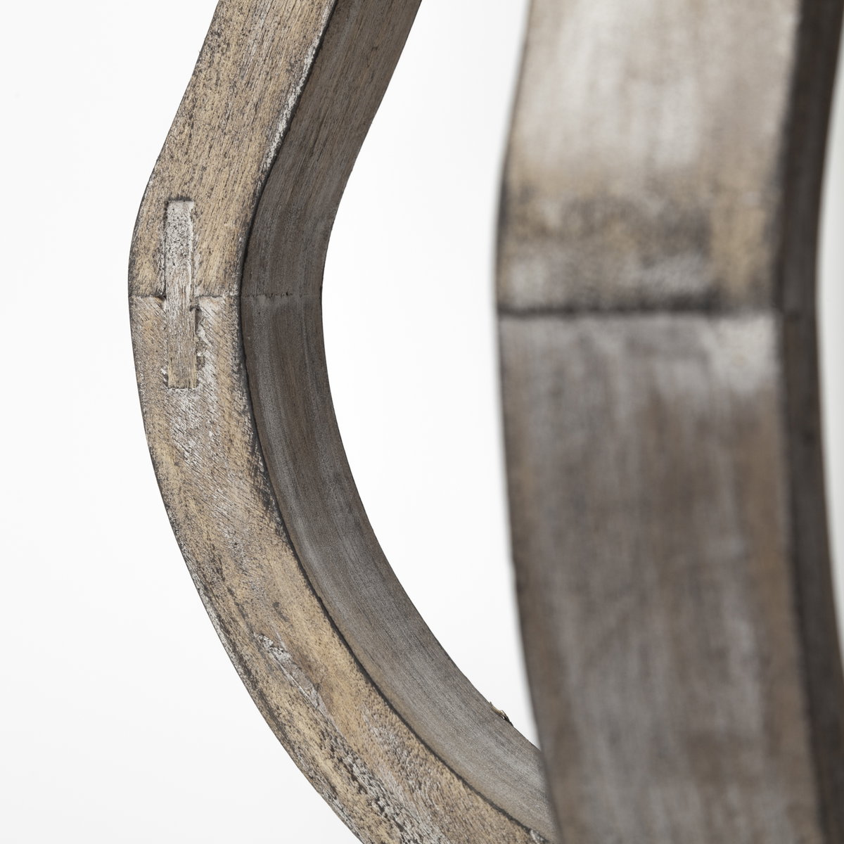 Brillion Small Rustic Wood Metal Table Candle Holder, Candles & Candle Holder by Mercana, 7.5" length x 7.28" width x 16.93" height View 9