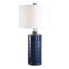 Thalia Royal Blue Table Lamp, by Uttermost, 16" width x 31" height x 16" depth thumbnail 1