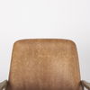 Westan Cognac Faux Leather with Medium Brown Wood Accent Chair thumbnail 6