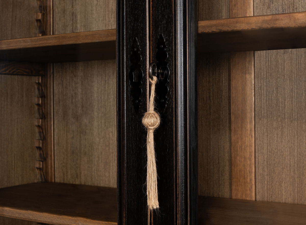 Beacon Hill Display Case  Ebony, by Sarreid, 1'5" length x 7'4" width x 7'1" height View 5