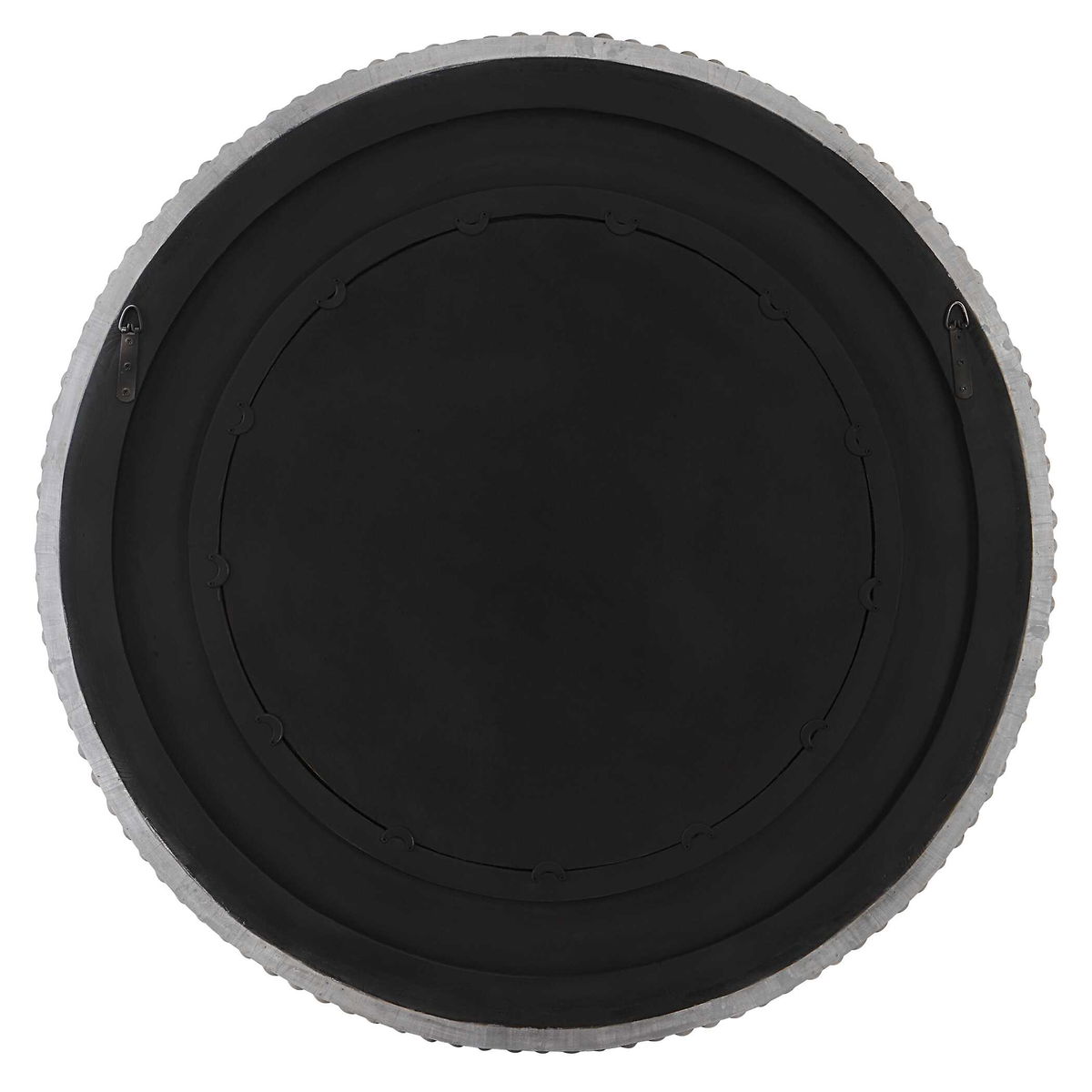 PORTSIDE ROUND MIRROR, GRAY, by Uttermost, 39.75" width x 39.75" height x 3" depth View 7