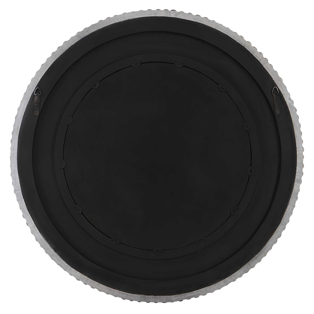 PORTSIDE ROUND MIRROR, GRAY, by Uttermost, 39.75" width x 39.75" height x 3" depth View 7
