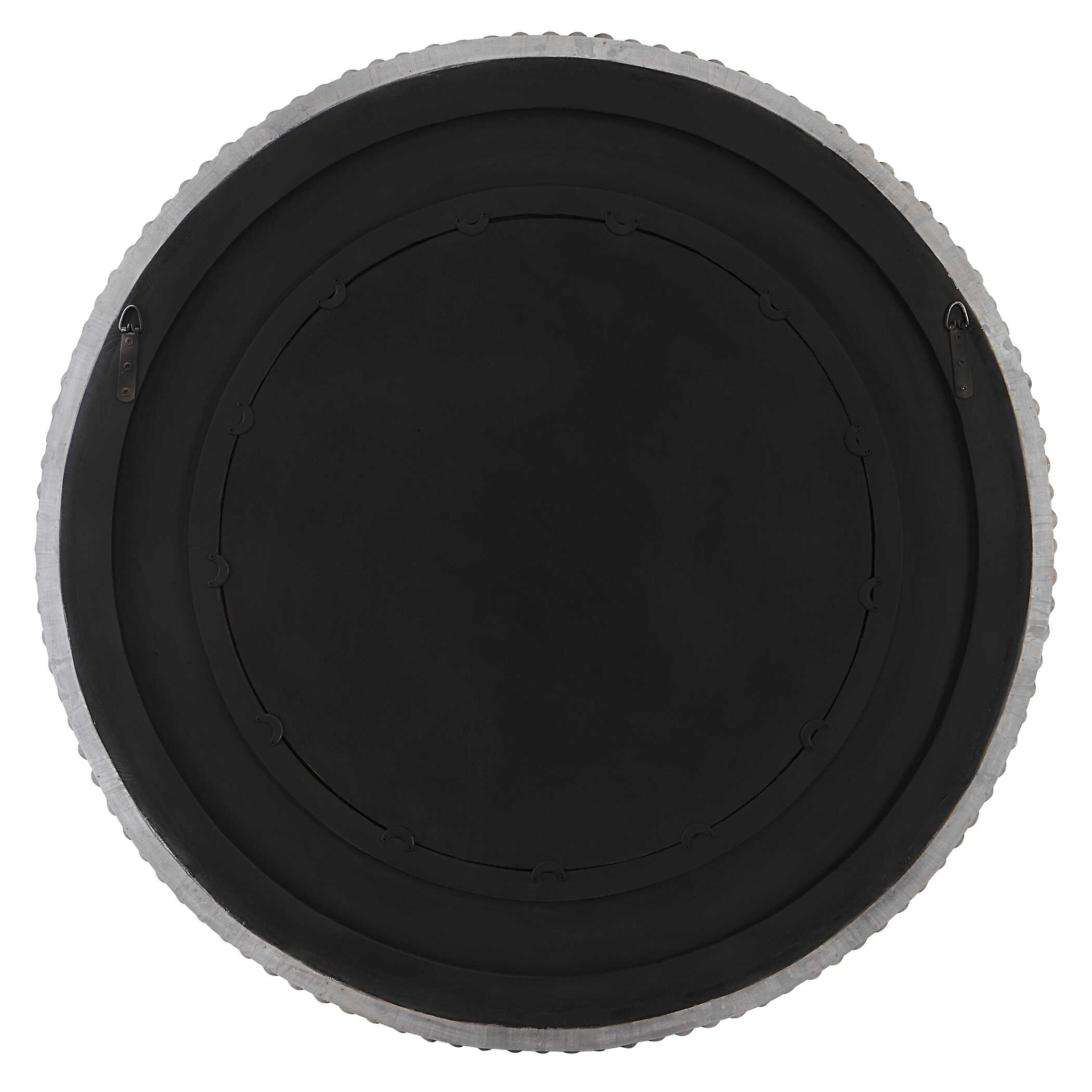 Portside Round Gray Mirror, by Uttermost, 39.75" width x 39.75" height x 3" depth View 7