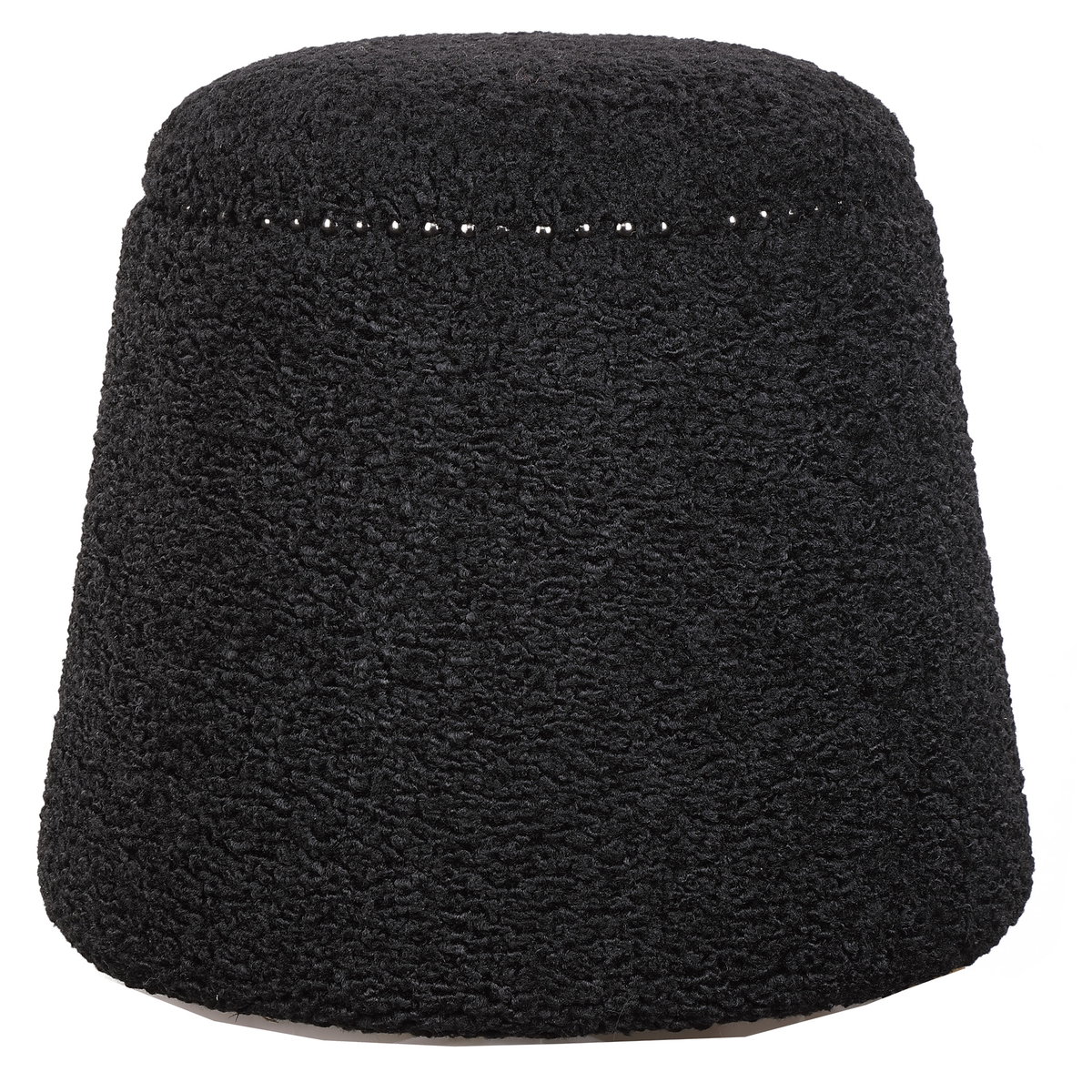 Gumdrop Black Ottoman, by Uttermost, 18" width x 17" height x 18" depth View 1