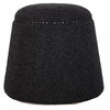 Gumdrop Black Ottoman, by Uttermost, 18" width x 17" height x 18" depth thumbnail 1