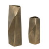 GeoForm Indoor-Outdoor Brass Vases Set/2, Decorative by Uttermost, 9.5" width x 17.5" height x 6.12" depth thumbnail 3