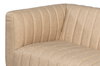Denys Leather Sofa  Cappuccino White, by Sarreid, 2'11" length x 7'1" width x 2'4" height thumbnail 10