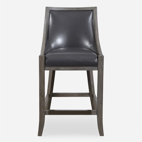 Elowen Leather Counter Stool