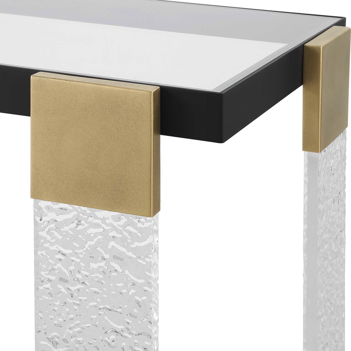 Bendena Modern Side Table, Side & End Table by Uttermost, 25" width x 24" height x 15.5" depth View 7