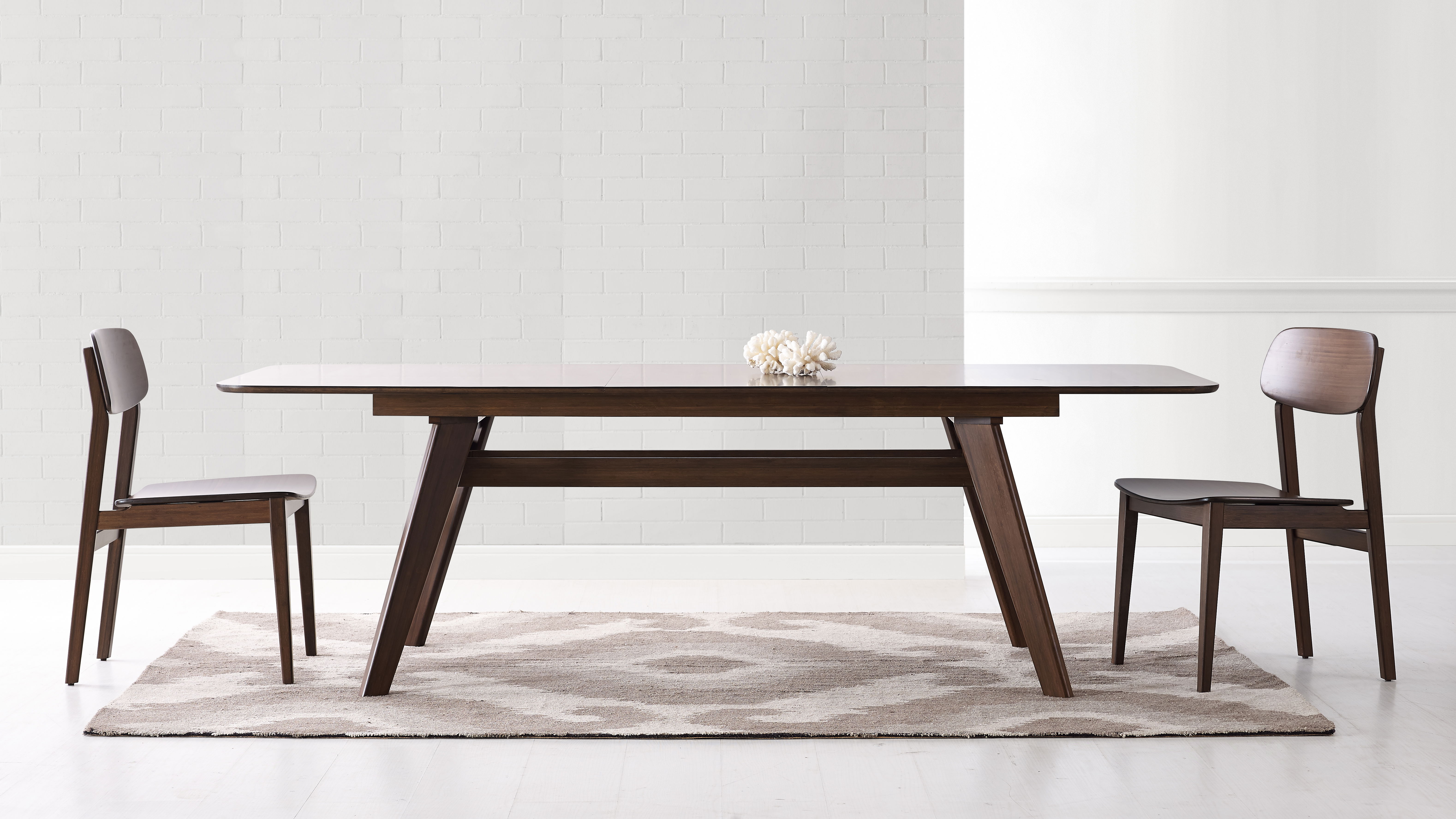 Currant 72 - 92' Extendable Dining Table, Black Walnut, by Greenington, 72" length x 36" width x 30" height View 2