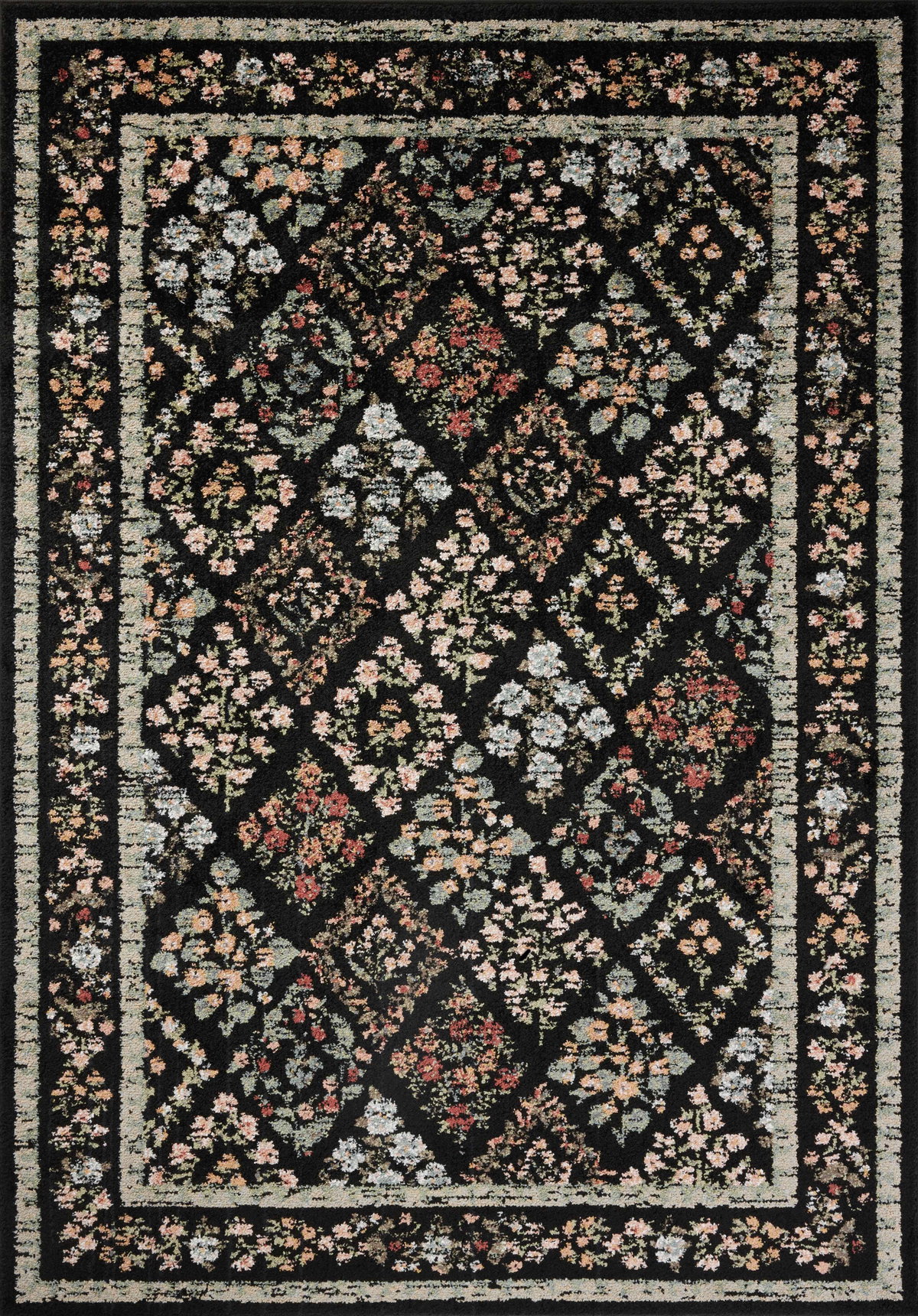Rifle Paper Co. x Loloi Laurel Rug, 9'2" length x 12'2" width View 1