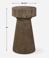 Tree Trails Oak Accent Table, Side & End Table by Uttermost, 12.5" width x 22" height x 12.5" depth thumbnail 3