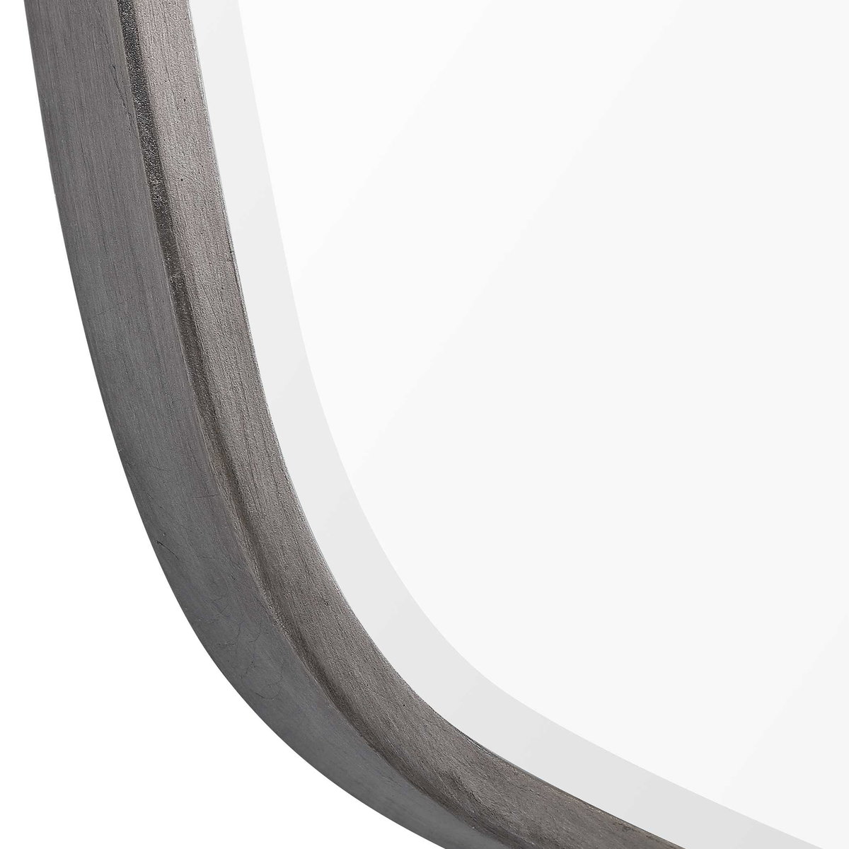 Duronia Brushed Silver Mirror, by Uttermost, 22.25" width x 36.25" height x 1.75" depth View 6