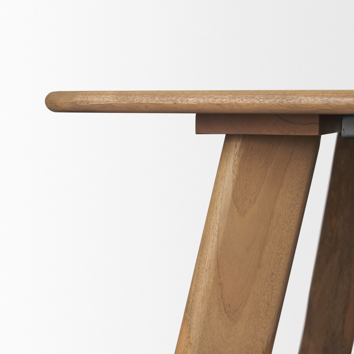 Welborn 84' Light Brown Wood Rectangular Dining Table, by Mercana, 84" length x 42" width x 30" height View 9