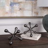 Harlan Black Nickel Objects Set/2, Decorative by Uttermost, 6.5" width x 5.5" height x 6.5" depth thumbnail 3