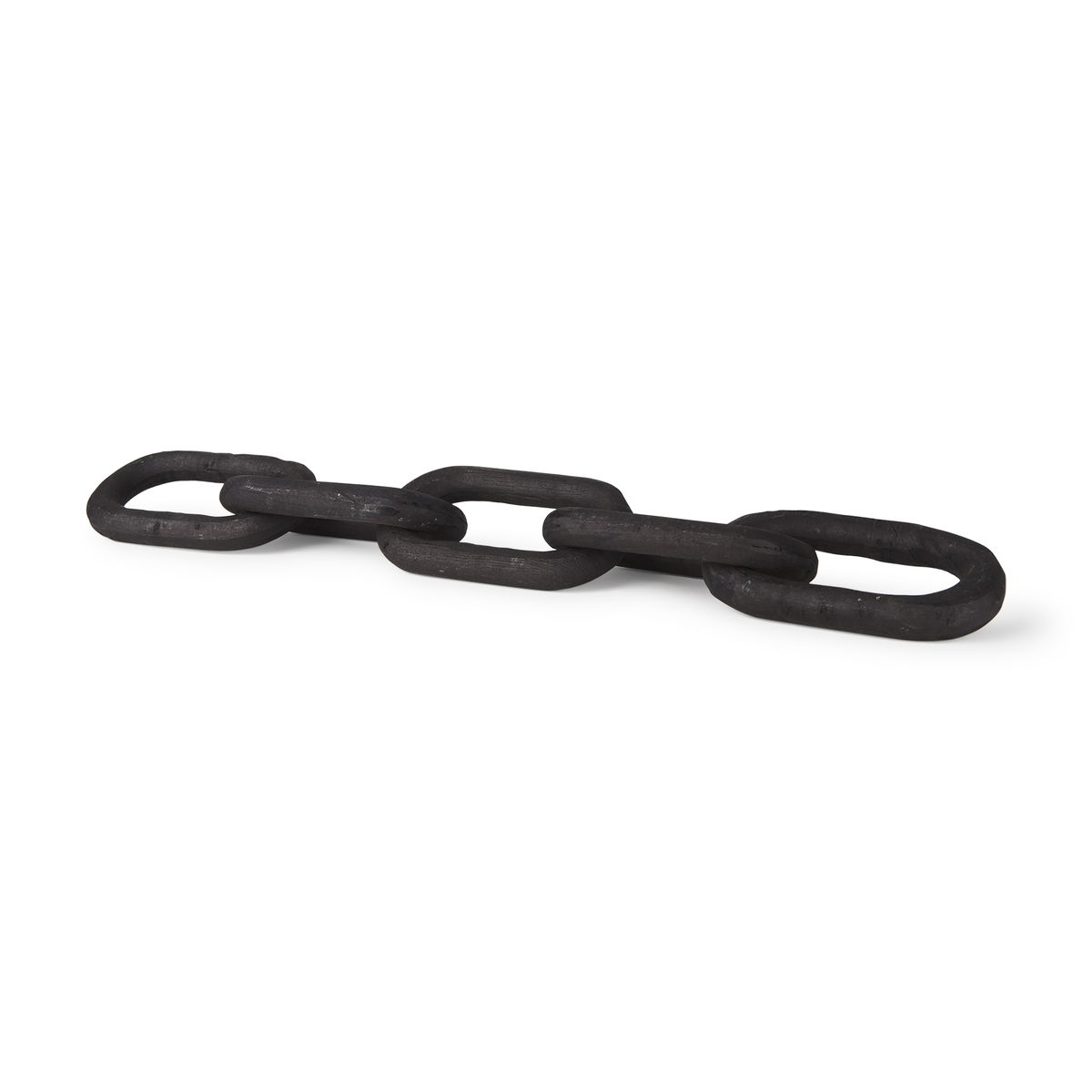 Alix  Black Wood Link Chain Decorative Object, by Mercana, 29" length x 5" width x 5" height View 1