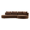 Sonia Chaise Sectional Brown thumbnail 1