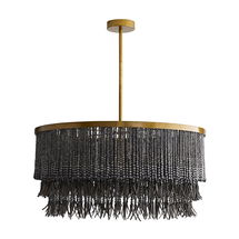 Online Designer Bedroom Baja 3 - Light Unique Tiered Chandelier with Beaded Accents