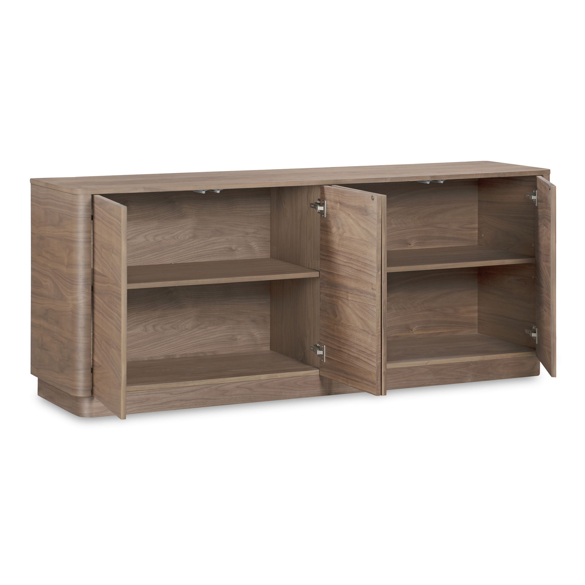 Round Off Sideboard Walnut Brown large image 