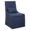 Coley Denim Armless Chair, Accent Chair by Uttermost, 23" width x 39.5" height x 25" depth thumbnail 5