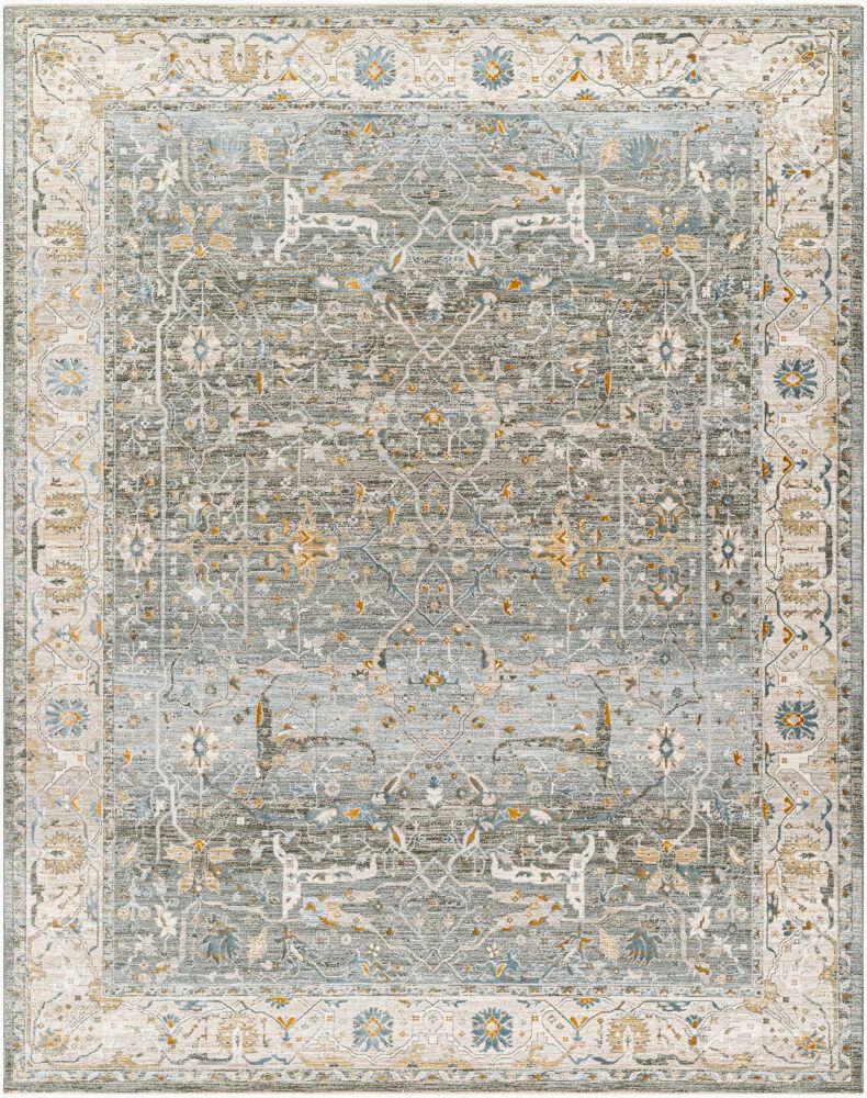 Dresden Machine Woven Rug, by Surya, 1'3.75" length x 1'3.75" width