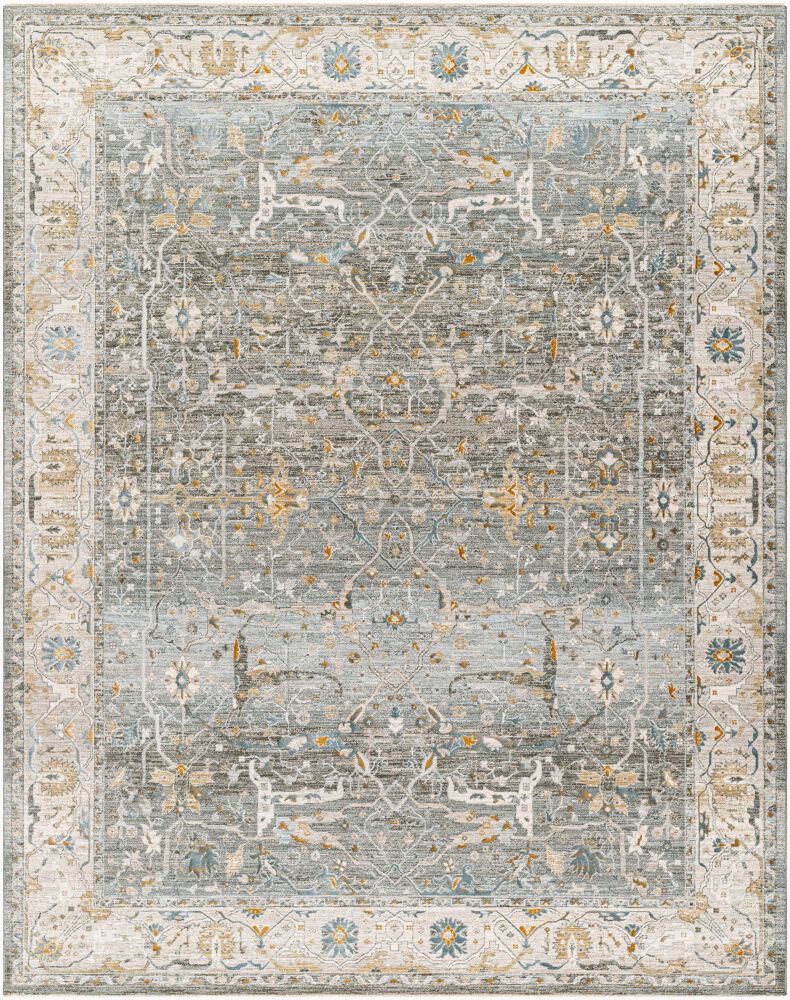 Dresden Machine Woven Rug, by Surya, 1'3.75" length x 1'3.75" width