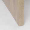 Athens Light Brown Wood with White Marble Accent Table, Side & End Table by Mercana, 23" length x 22" width x 22" height thumbnail 6