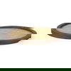 Silas Cane and Medium Brown Wood Round Tray thumbnail 0