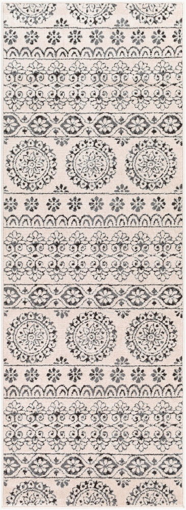 Bahar Machine Woven Rug, by Surya, 7'2.61" length x 2'7.5" width