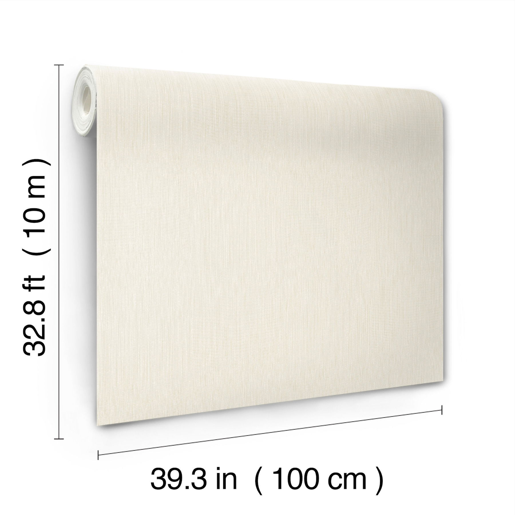 Linen Cream Wallpaper large image 
