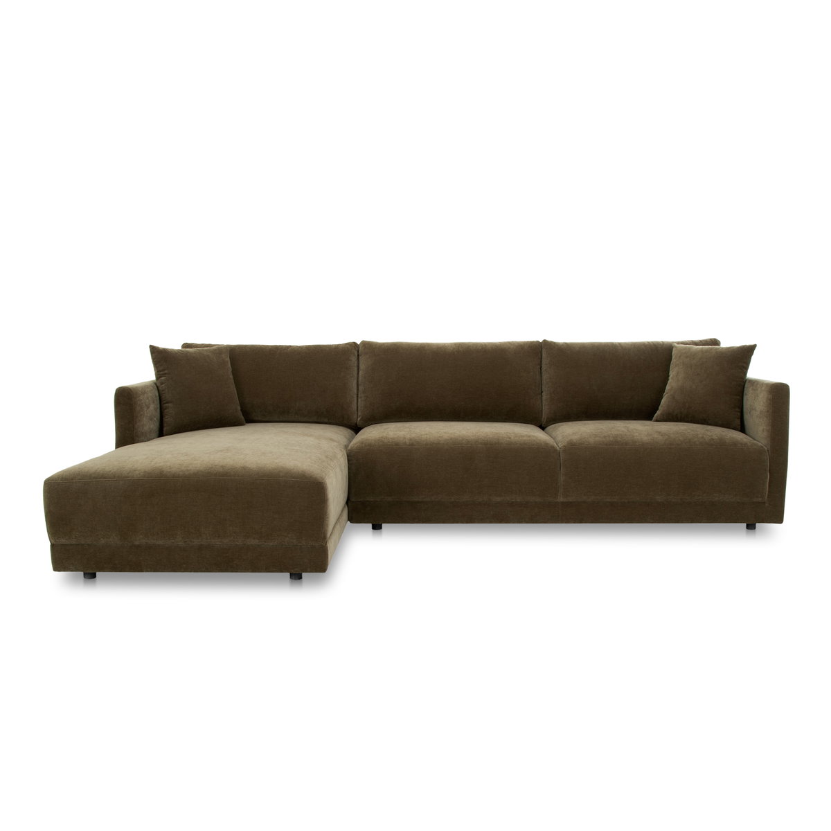 Bryn Sectional Left Heritage Cedar Green, Sectional Sofa by Moe's Home, 115.5" width x 31.5" height x 70.5" depth View 1