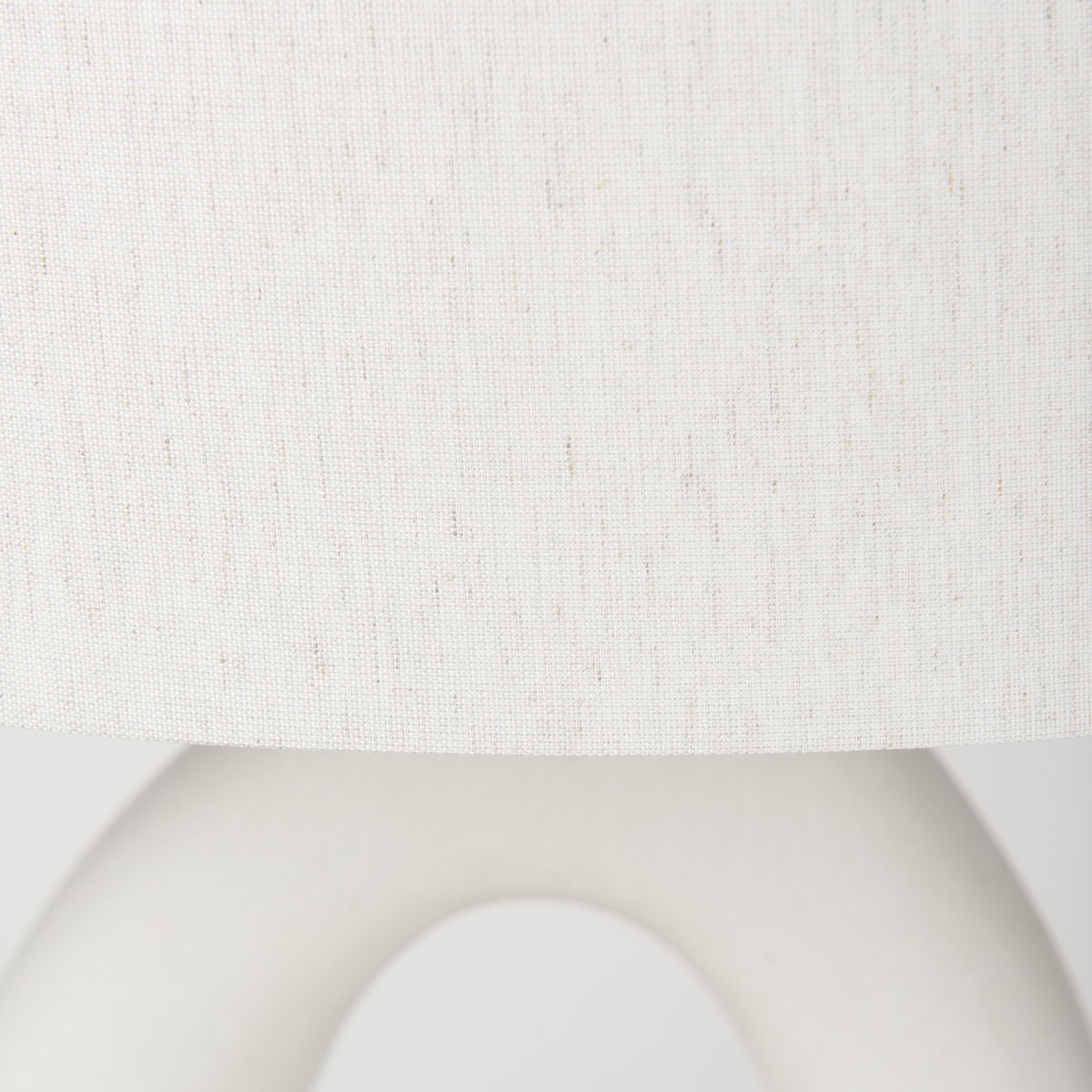Tao 20.0L x 20.0W x 33.0H Cream Base with White Shade Table Lamp, by Mercana, 18" length x 18" width x 31.3" height View 8