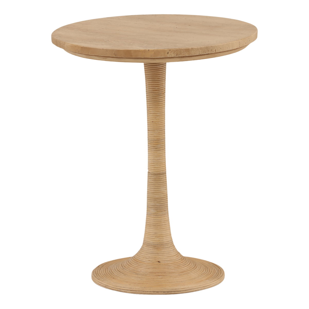 Martine Side Table Natural, Side & End Table by Dovetail, 18" width x 22.1" height x 18" depth View 1
