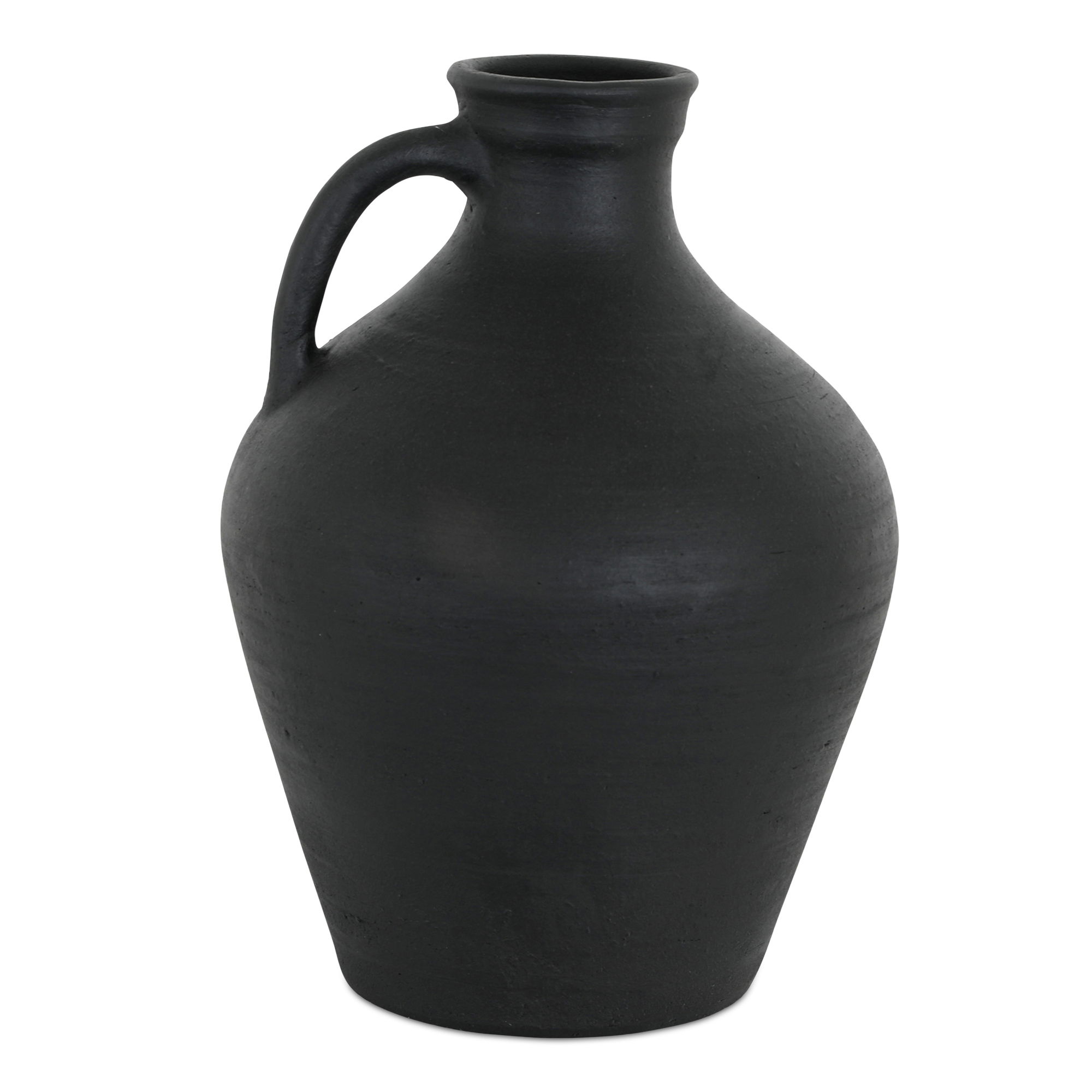 Lyra Vase Black Terracotta large image 