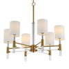 Welkin 6 Light Modern Chandelier, by Uttermost, 30" width x 27.75" height x 30" diameter x 30" depth thumbnail 4