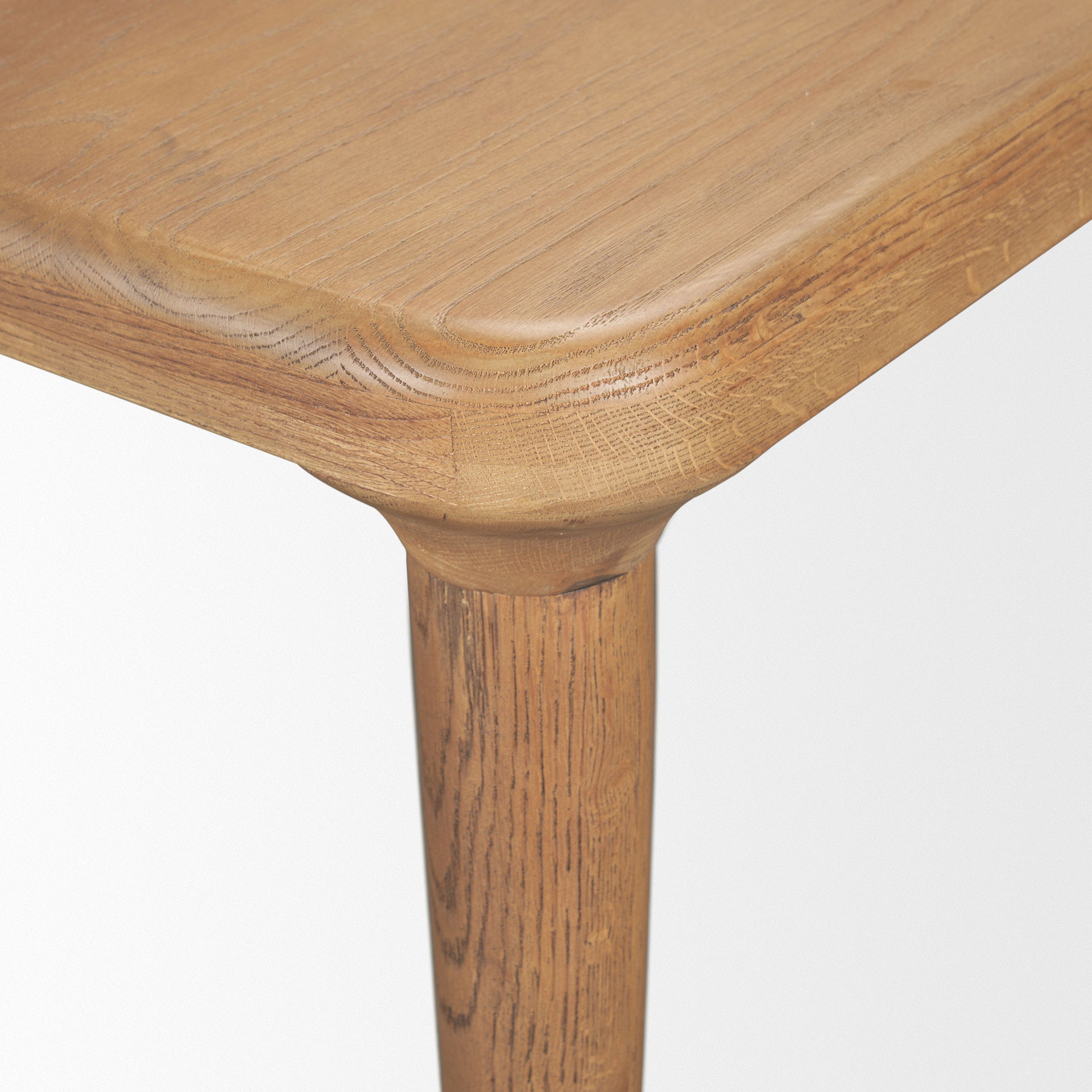 Suvan 72L Light Brown Rectangular Oak Wood Dining Table large image 
