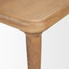 Suvan 72L Light Brown Rectangular Oak Wood Dining Table thumbnail 7