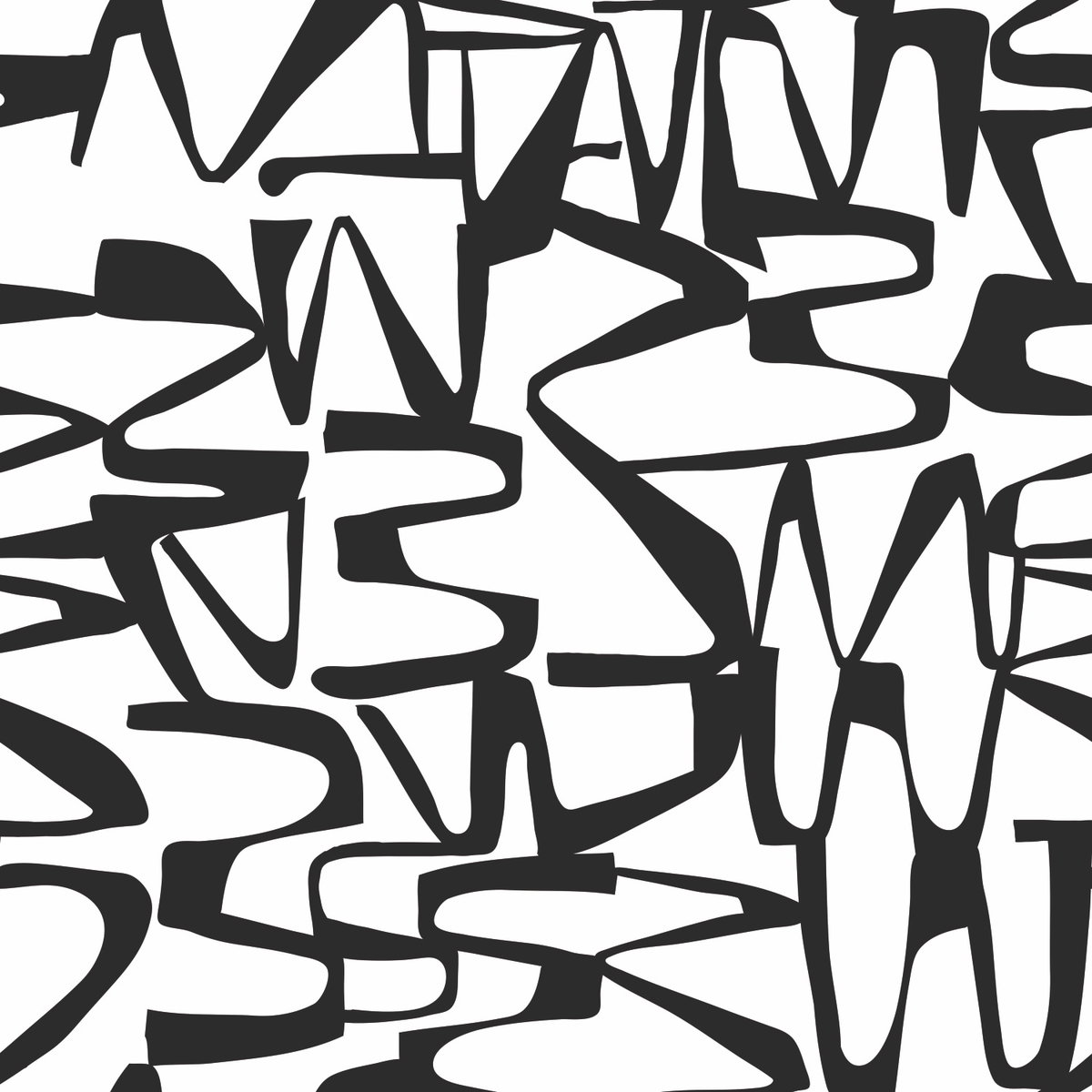 Enigmatic Black Peel & Stick Wallpaper, by York Wall, 18'10.8" length x 1'6" width x 0.02" depth