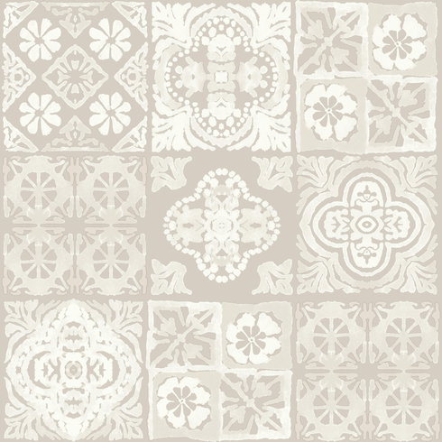 Marrakesh Tile Tan Peel & Stick Wallpaper