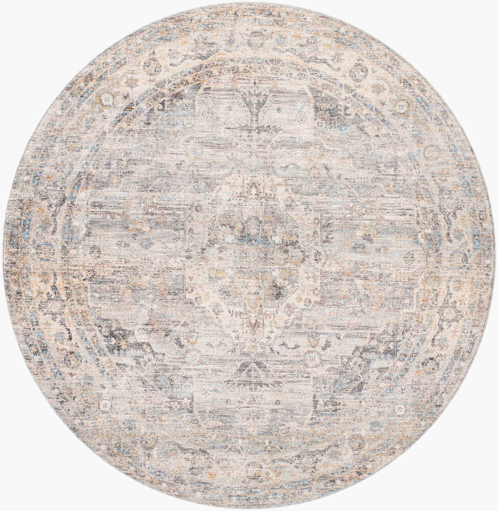 Chicago Machine Woven Rug, by Surya, 6'6.74" length x 6'6.74" width