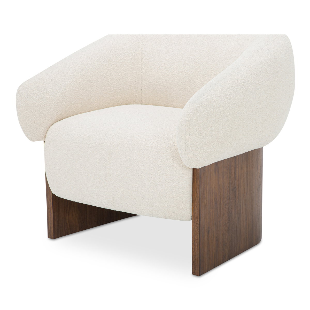 Otto Accent Chair Flecked Cream, by Moe's Home, 33.27" width x 29.5" height x 29.7" depth View 5