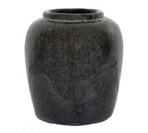 Online Designer Combined Living/Dining Livian Handcrafted Stone Vase, Black