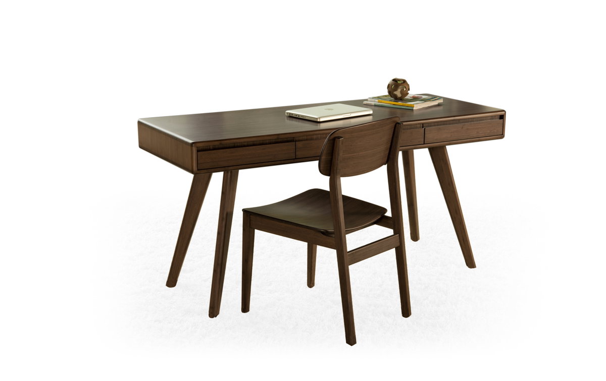 Currant Writing Desk, Caramelized, by Greenington, 60" length x 24" width x 30" height View 2