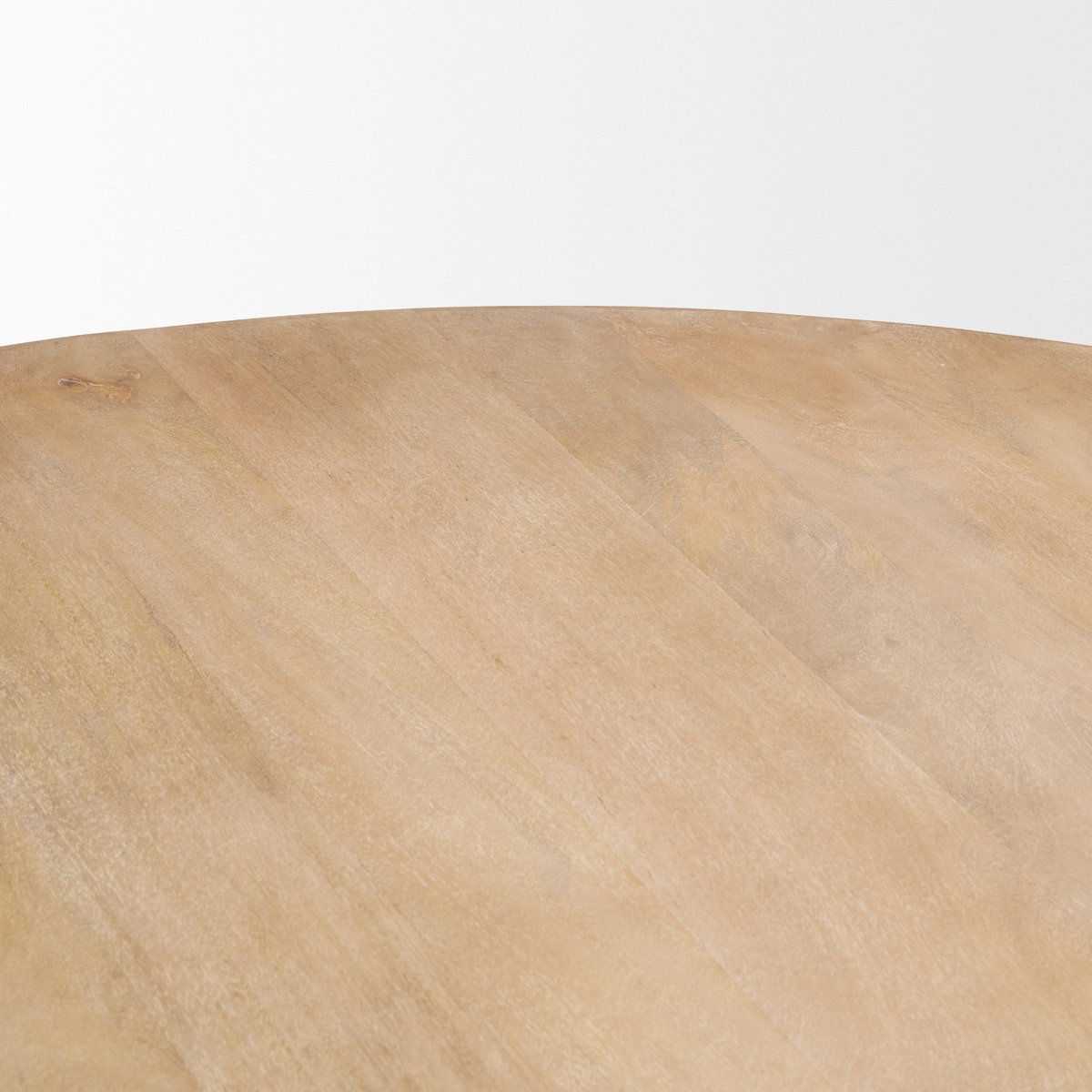 Terra 60' Round Pedestal Dining Table | Modern | Light Brown Wood | Seats 6, by Mercana, 60" length x 60" width x 30" height View 7