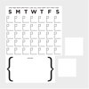 Dry Erase Calendar Peel & Stick Giant Wall Decal Set, by York Wall, 3' length x 1'5.25" width x 5.93" depth thumbnail